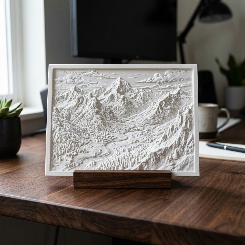 Minimalist White Lithophane